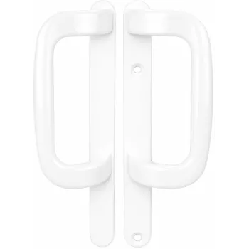 UPVC Inline Patio Door Handle XL Dummy White
