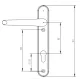 Stanway White UPVc Door Handle