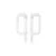 UPVC Inline Patio Door Handle XL Dummy White