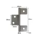 3 Leaf Satin Door Hinge 85mm