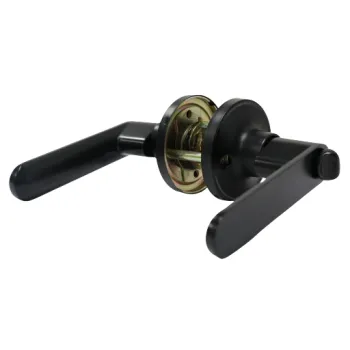 Quad Black Privacy Handle Set 25mm Tube Latch