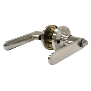 Quad Satin Nickel Privacy Handle Set 25mm Tube Latch