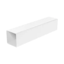 Square Line Downpipe White 2.5M