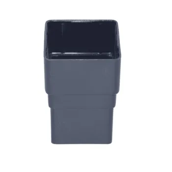 Square Line Downpipe Joiner Socket - Anthracite Grey
