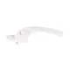 Cranked Espag Window Handle - Right Hand - Non-Locking - 43mm Centres - Fire Escape